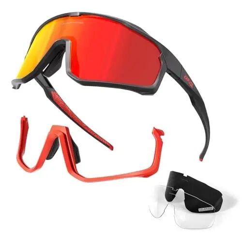 KAPVOE Polarized Cycling Glasses Men Women Mountain Bike Glasses MTB Riding TR90 Sport Sunglasses Running Bicycle K93 - 1