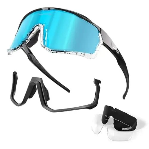 KAPVOE Polarized Cycling Glasses Men Women Mountain Bike Glasses MTB Riding TR90 Sport Sunglasses Running Bicycle K93 - 1
