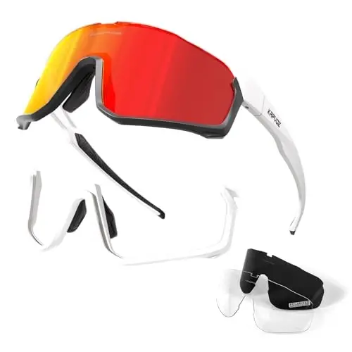 KAPVOE Polarized Cycling Glasses Men Women Mountain Bike Glasses MTB Riding TR90 Sport Sunglasses Running Bicycle K93 - 1