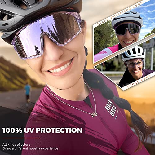 KAPVOE Polarized Cycling Glasses Men Women Mountain Bike Glasses MTB Riding TR90 Sport Sunglasses Running Bicycle Triathlon - 10