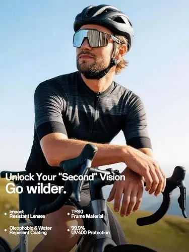 KAPVOE Polarized ko'zoynaklar 1 linzali yoki 4 linzali ayollar uchun UV himoyasi Erkaklar uchun velosiped quyoshdan saqlaydigan ko'zoynaklar Tr90 ramkali sport velosipedi K9022 - 3