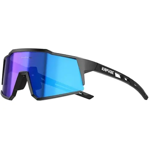 KAPVOE Polarized ko'zoynaklar 1 linzali yoki 4 linzali UV himoyasi ayollar erkaklar uchun Velosiped ko'zoynaklari Tr90 ramkali sport velosipedi K9022 - 1