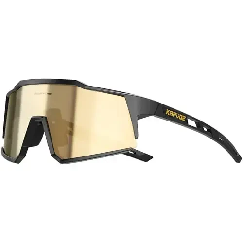 KAPVOE Polarized ko'zoynaklar 1 linzali yoki 4 linzali UV himoyasi ayollar erkaklar uchun velosiped quyoshdan saqlaydigan ko'zoynaklar Tr90 ramkali sport velosipedi K9022 - 1