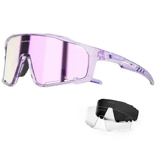 KAPVOE Polarized velosiped ko'zoynaklari erkaklar ayollar tog 'velosiped ko'zoynaklari MTB TR90 sport quyoshdan saqlaydigan ko'zoynaklar yugurish velosipedi K76 - 1
