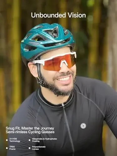 KAPVOE Polarized Velosiped Ko'zoynaklari Erkaklar Ayollar uchun Sport Quyoshdan saqlaydigan ko'zoynaklar, UV400 MTB Velosiped Tog 'Velosiped Ko'zoynaklari 3 linzali K75 - 2