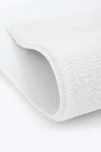 Kar Beyaz Kesme Halı Post Halı Kaymaz Taban-Beyaz - 7