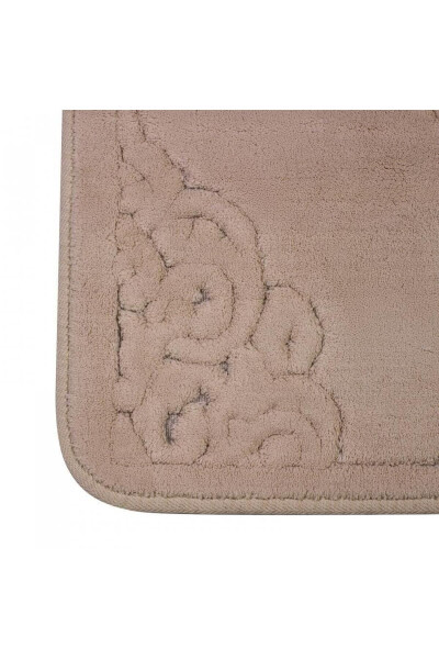KARACA HOME DAMILA 2-PC CREAM BATH MAT - ÇIRPAN EV (1)