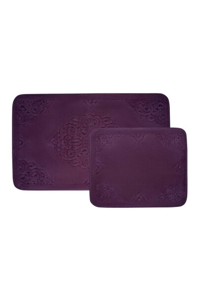 KARACA HOME DAMILA MOR 2'Lİ BANYO HALISI - ÇIRPAN EV