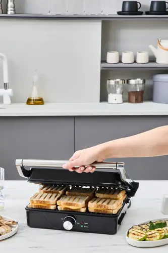 X Inox 2000w Izgara Ve Tost Makinesi 4 Dilim - COOKPLUS (1)