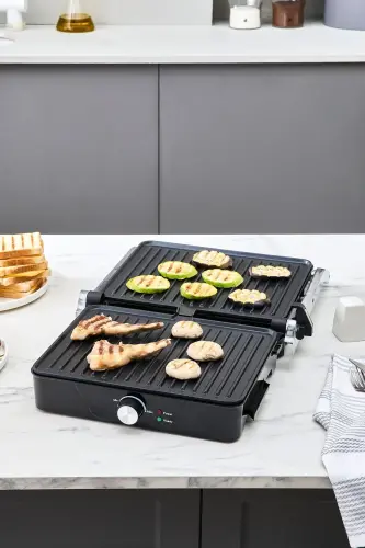X Inox 2000w Izgara Ve Tost Makinesi 4 Dilim - İnox - 3