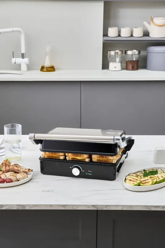 X Inox 2000w Izgara Ve Tost Makinesi 4 Dilim - İnox - 7