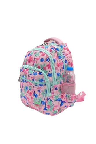 Karakter Desenli Ortopedik Sırt Destekli Pembe Renk İlkokul Sırt Çantası Beslenme Ve Kalemlikli Set-3.PEMBE - ALANÇ GIFT (1)