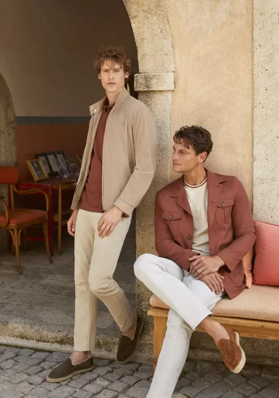 Karamtiq Slim Fit Chankali Zigʻir Paxtali Mavsumiy Safari Kurtka - 3