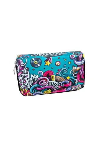 Карандаш Чехол Музыка Веган Кожа Тройной (пенал)-Музыка - ONESIZE (1)