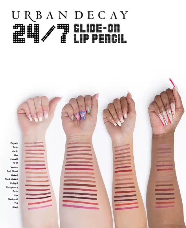 Карандаш для губ Vice 24/7 Glide-On Lip Liner-Bad Blood (глубокий красный) - 7