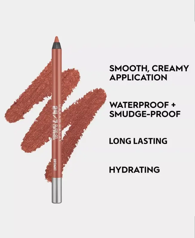 Карандаш для губ Vice 24/7 Glide-On Lip Liner-Uptight (теплый бежевый) - 4