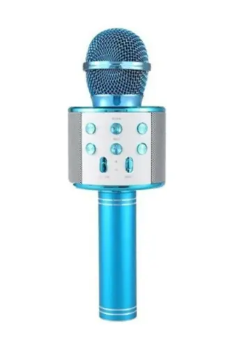 Karaoke Bluetooth Mikrofon Dinamik Usb Flash Qo'llab-quvvatlaydigan Ws-858-MAVI - 1