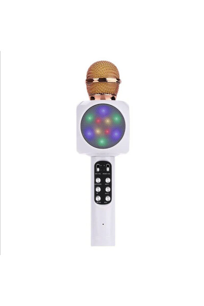 Karaoke Microphone, Bluetooth Kids Microphone, Karaoke Lighted Microphone 1816 White - 4