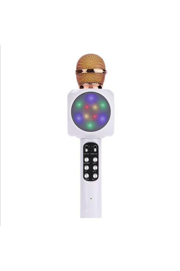 Karaoke Microphone, Bluetooth Kids Microphone, Karaoke Lighted Microphone 1816 White - 4