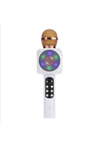 Karaoke Microphone, Bluetooth Kids Microphone, Karaoke Lighted Microphone 1816 White - 4