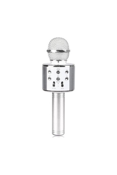 Караоке-микрофон Wster WS-858 с динамиком и поддержкой USB-накопителей. - GENEL MARKALAR