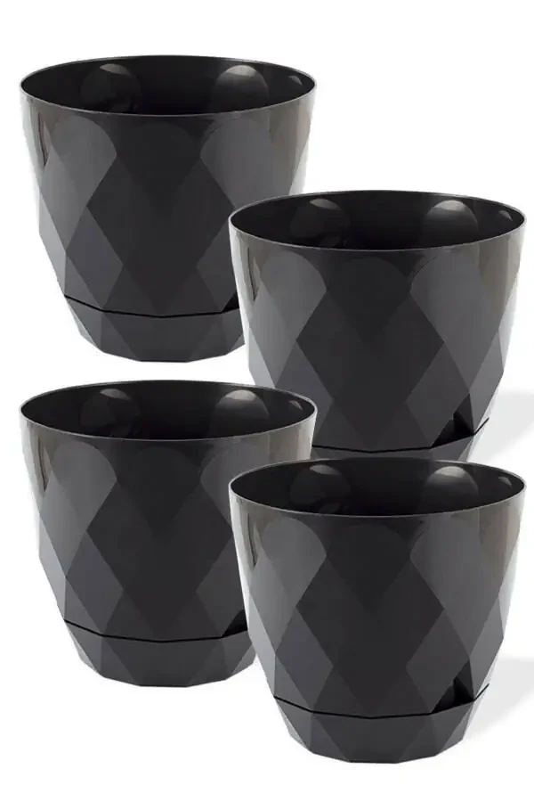 Karasu No2 4 Pieces 4 Color Phosphorescent Cactus And Flower Pot Set. 1.3 Litre - 6