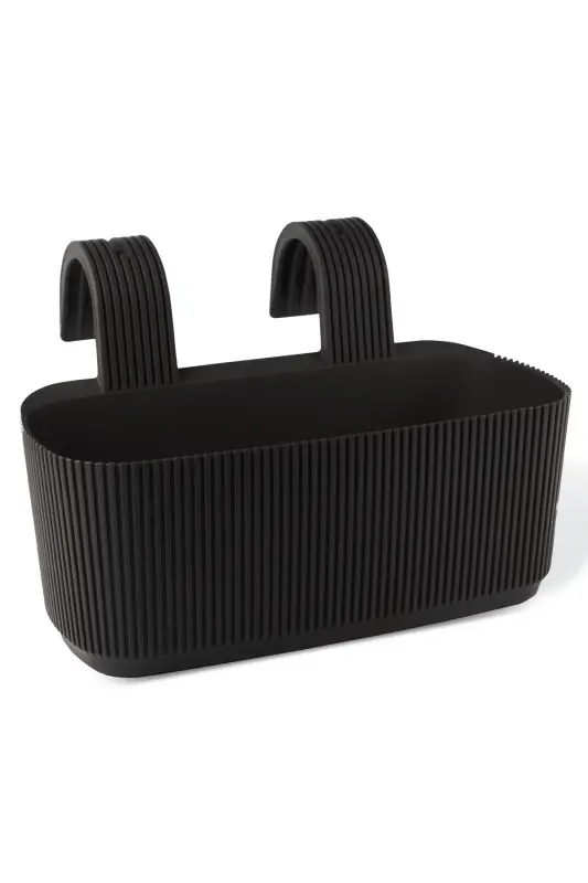 Karasu Plastik 6 Adet Renkli Pera Askılı Balkon ve Duvar Saksısı-Çok Renkli - 6