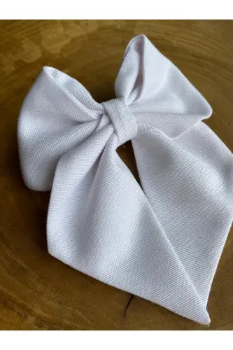 Karbeyaz kurdele toka / henna toka / birde toka / bayram tokası-Beyaz - 1