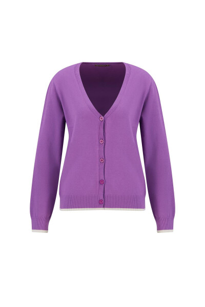 Кардиган Armine, код 24Kd2402, фиолетовый. - 8