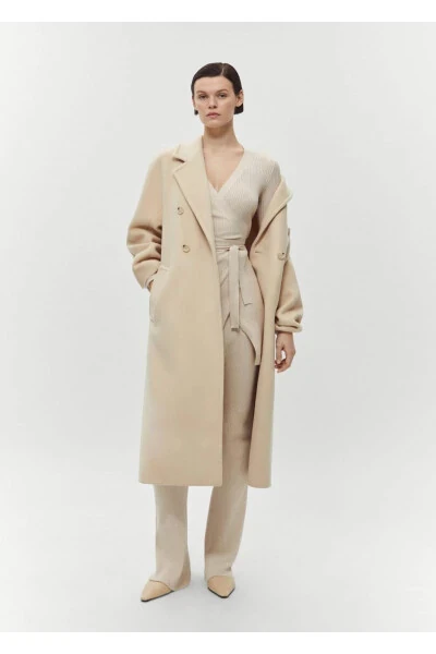 Кардиган с ребристой вязкой и подолом с запахом - 7