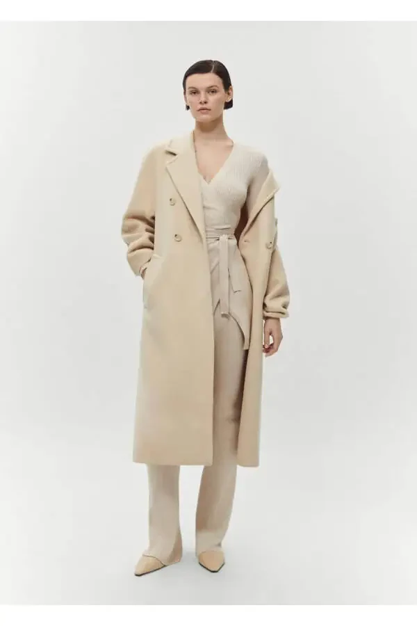 Кардиган с ребристой вязкой и подолом с запахом - 7