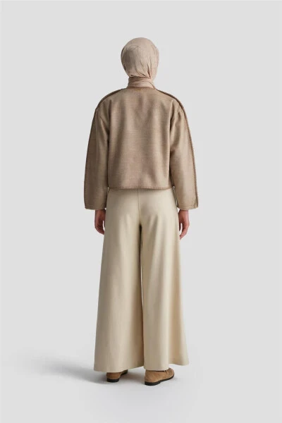 Кардиган с вышивкой Armine Shepherd 24K5715 Бежевый - 6