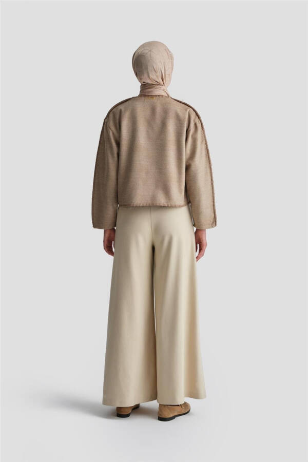 Кардиган с вышивкой Armine Shepherd 24K5715 Бежевый - 6