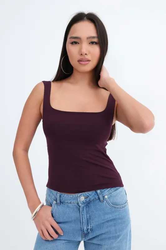 Kare Yaka Atlet A1560-W13 - Gardenya - 2