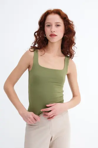 Kare Yaka Atlet A1560-W13 - Matcha 