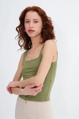 Kare Yaka Atlet A1560-W13 - Matcha - 5