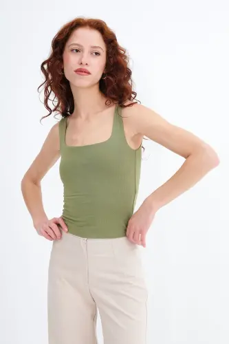 Kare Yaka Atlet A1560-W13-Matcha - 4