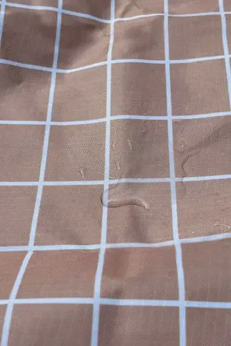 Kareli suvga chidamli piknik plyaj lager ko'rpasi 150x200 sm. 4-6 kishilik-yashil - 3