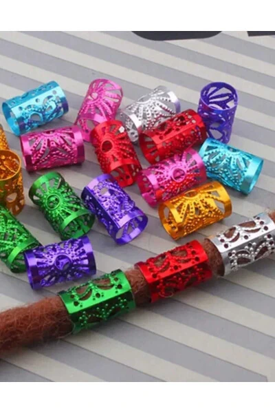 30 Adet Karışık Renk Saç Küpesi - Modazone (1)