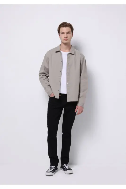 Straight Fit Düşük Bel Düz Paça Erkek Siyah Jean Pantolon - COLIN’S