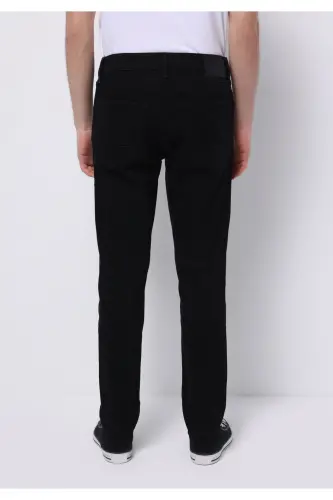 Straight Fit Düşük Bel Düz Paça Erkek Siyah Jean Pantolon - q1v1_DN06270 - COLIN'S (1)
