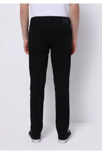 Karl Low Waist Straight Fit Black Men's Jeans - COLIN’S (1)