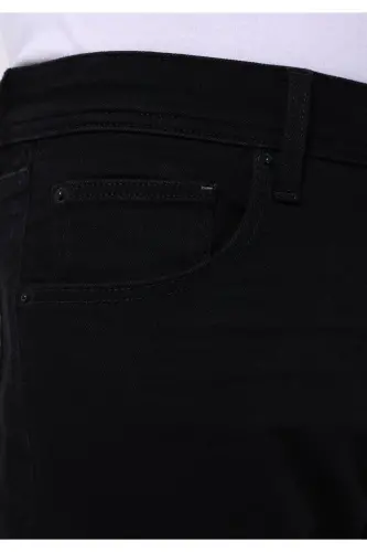 Karl Low Waist Straight Fit Black Men's Jeans - 5