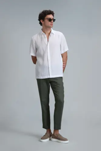 Karl Spor Erkek Chino Pantolon Slim Fit Yeşil-Yeşil - 4