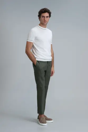 Karl Spor Erkek Chino Pantolon Slim Fit Yeşil - Yeşil - 1