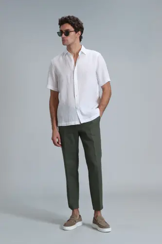 Karl Spor Erkek Chino Pantolon Slim Fit Yeşil - Yeşil - 5