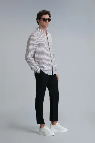 Karl Sport Erkaklar uchun Chino Shimlar Slim Fit Qora - 3
