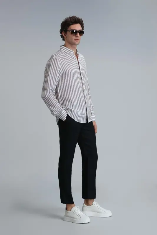 Karl Sport Erkaklar uchun Chino Shimlar Slim Fit Qora - 3