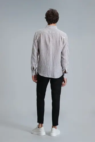 Karl Sport Erkaklar uchun Chino Shimlar Slim Fit Qora - 6