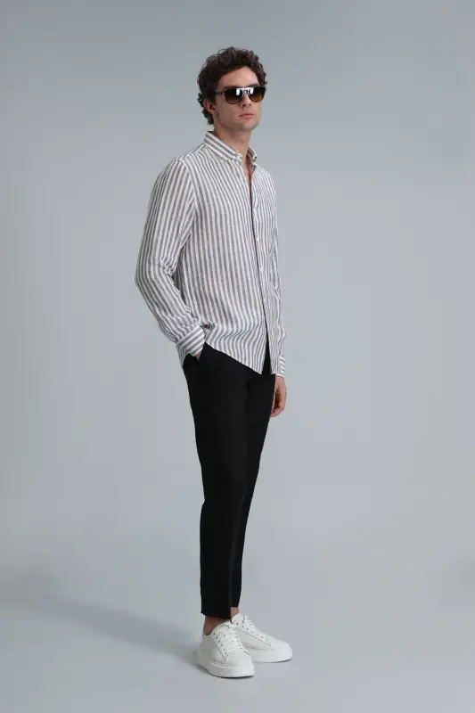 Karl Sport Erkaklar uchun Chino Shimlar Slim Fit Qora - LUFIAN